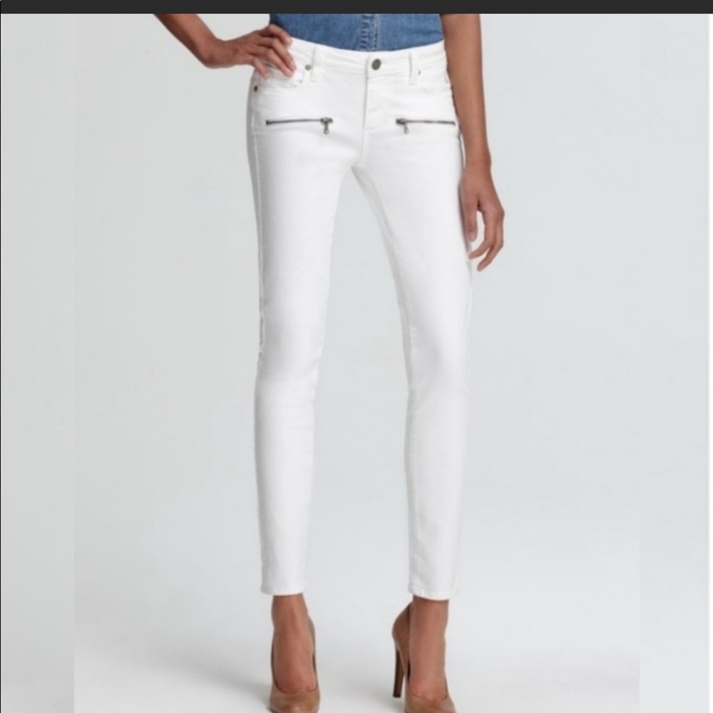 PAIGE verdugo indo zip white